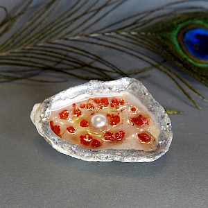 mušle s perlou květinková